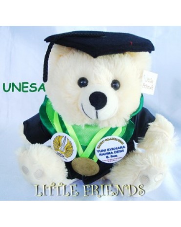 Boneka Wisuda Universitas Negeri Surabaya - Ilmu Sosial (25 cm)